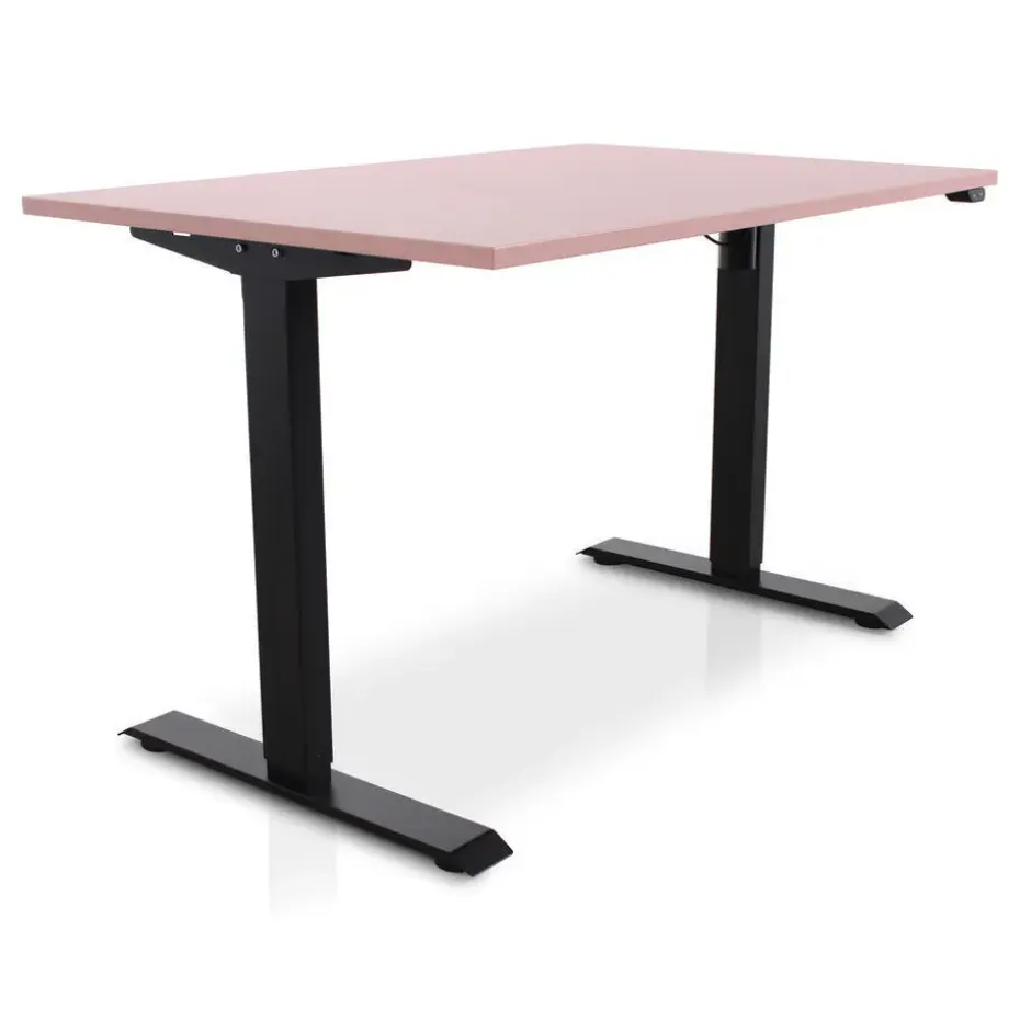 MRC EASY Zit-Sta Bureau – Elektrisch Verstelbaar – 140x80 cm – Blad Dusty Rose