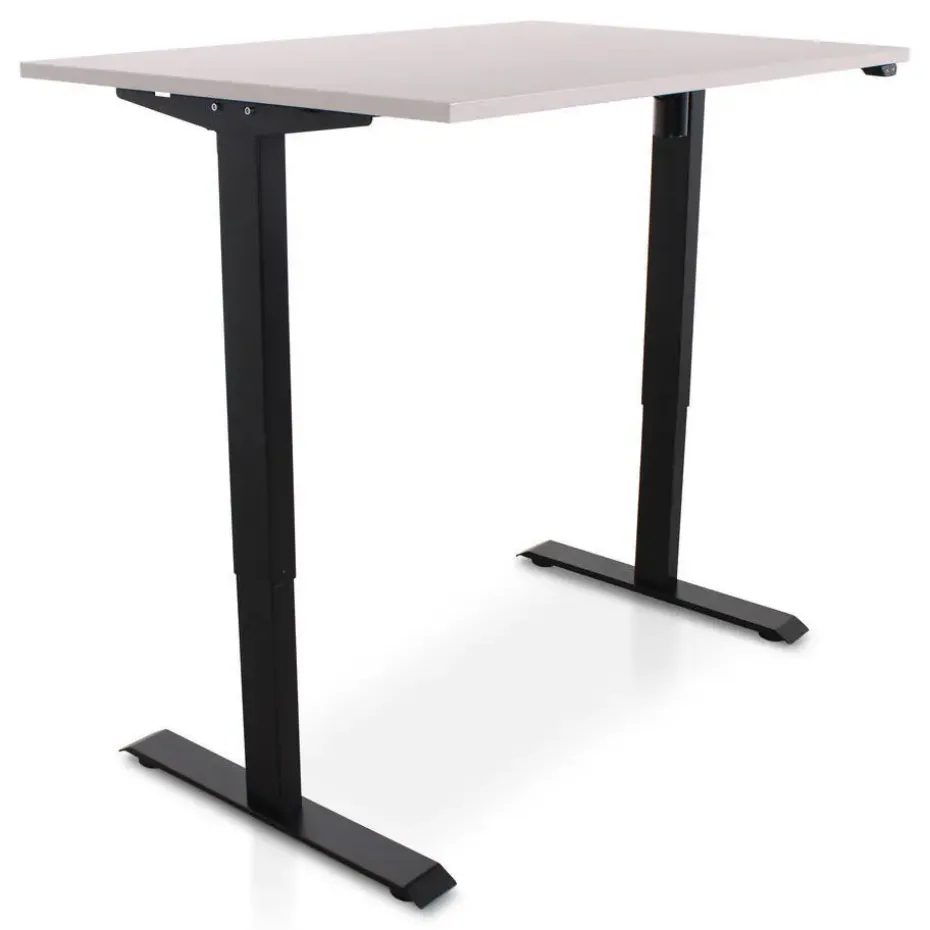MRC EASY Zit-Sta Bureau – Elektrisch Verstelbaar – 120x80 cm – Blad Sand Grey