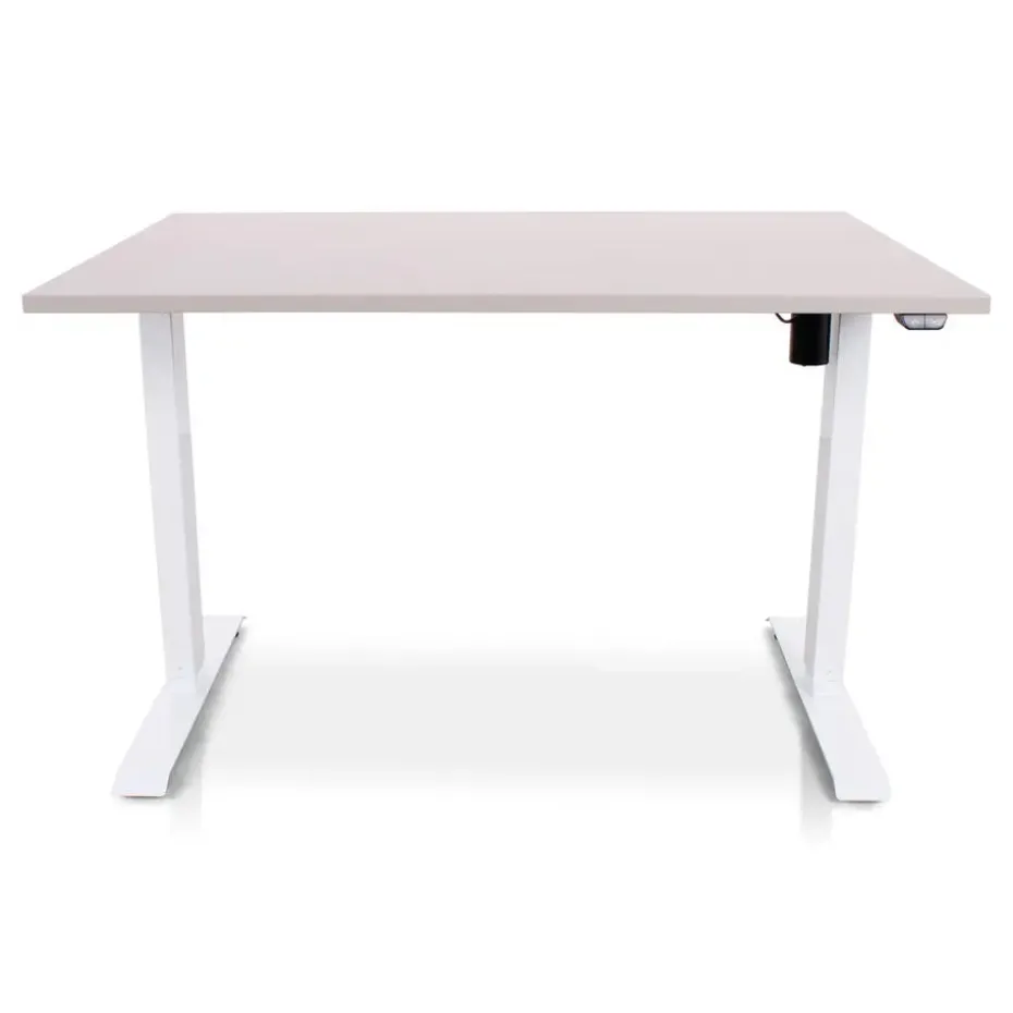 MRC EASY Zit-Sta Bureau – Elektrisch Verstelbaar – 120x80 cm – Blad Sand Grey