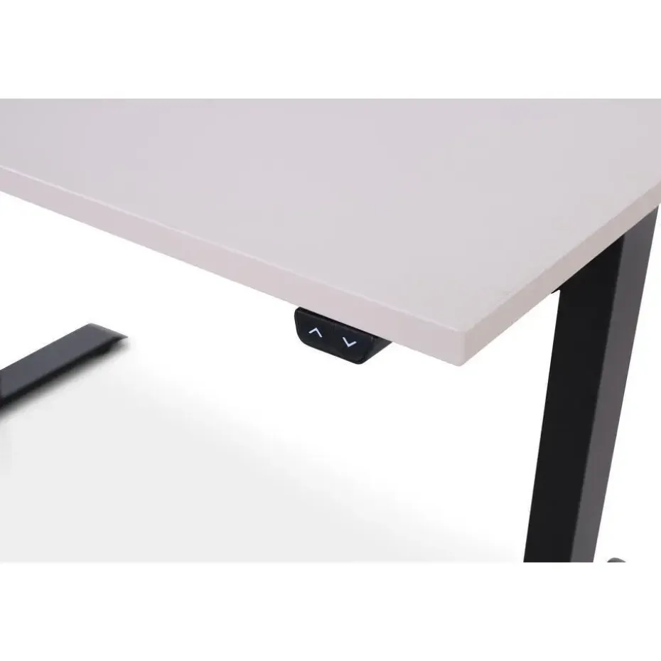 MRC EASY Zit-Sta Bureau – Elektrisch Verstelbaar – 140x80 cm – Blad Sand Grey