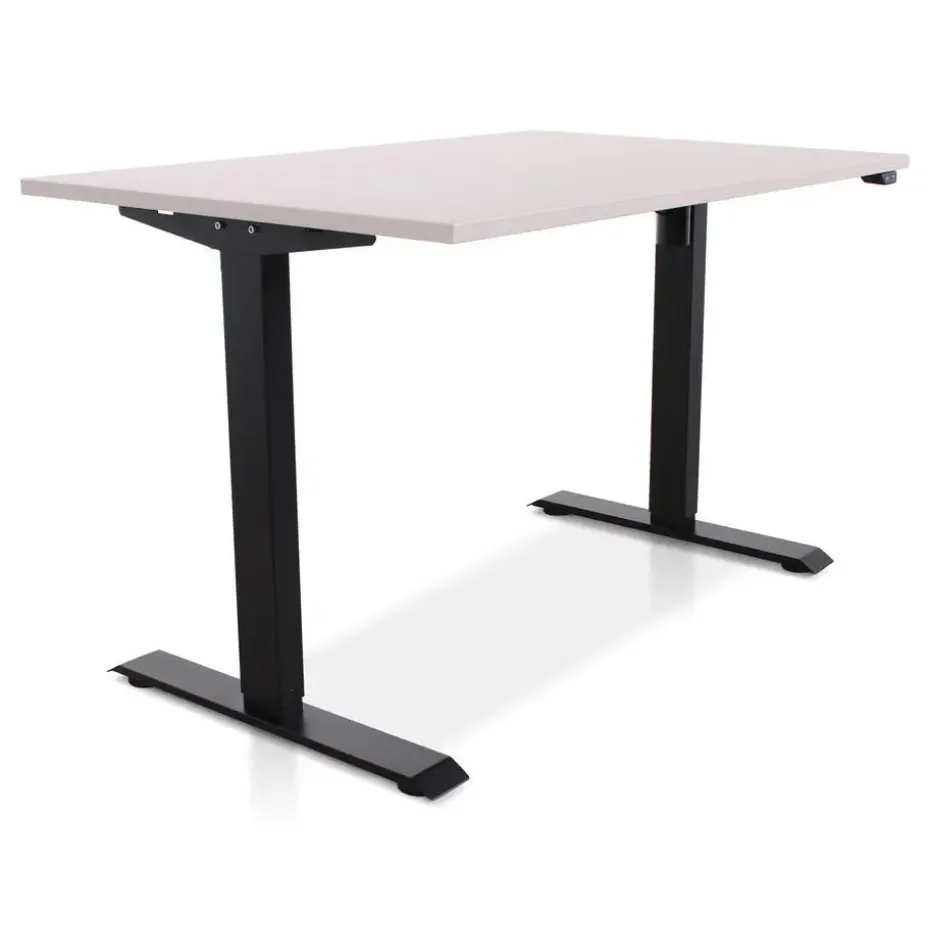 MRC EASY Zit-Sta Bureau – Elektrisch Verstelbaar – 140x80 cm – Blad Sand Grey