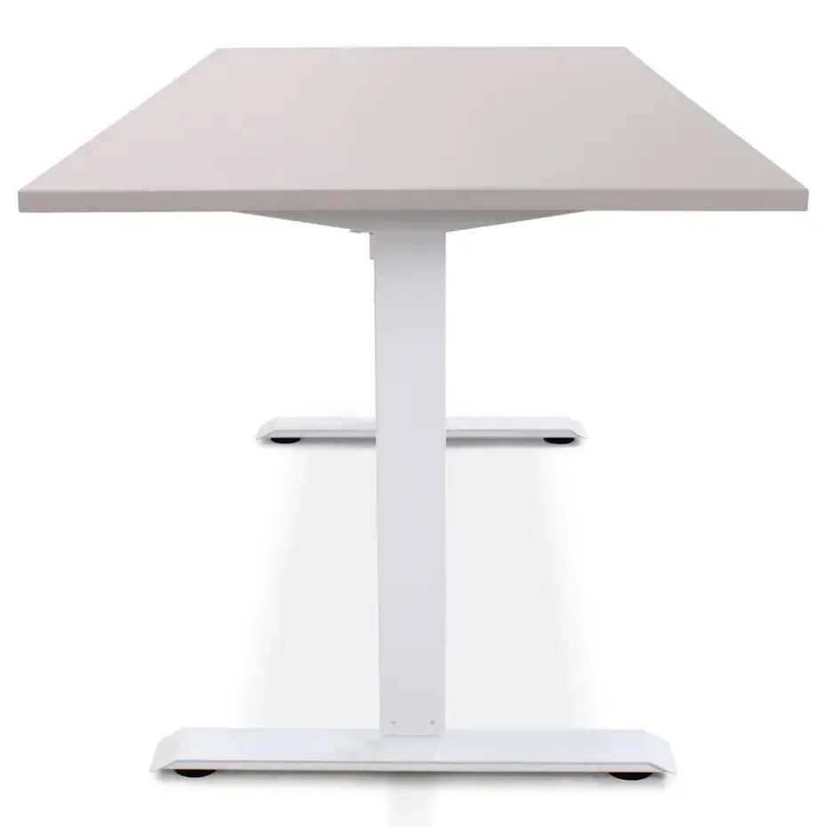 MRC EASY Zit-Sta Bureau – Elektrisch Verstelbaar – 160x80 cm – Blad Sand Grey