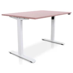 MRC EASY Zit-Sta Bureau – Elektrisch Verstelbaar – 140x80 cm – Blad Dusty Rose