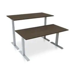 MRC PRO elektrisch ARBO zit-sta bureau - 180x80 cm - bruin eiken