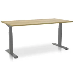 MRC PRO elektrisch ARBO zit-sta bureau - 140x80 cm robuust eiken