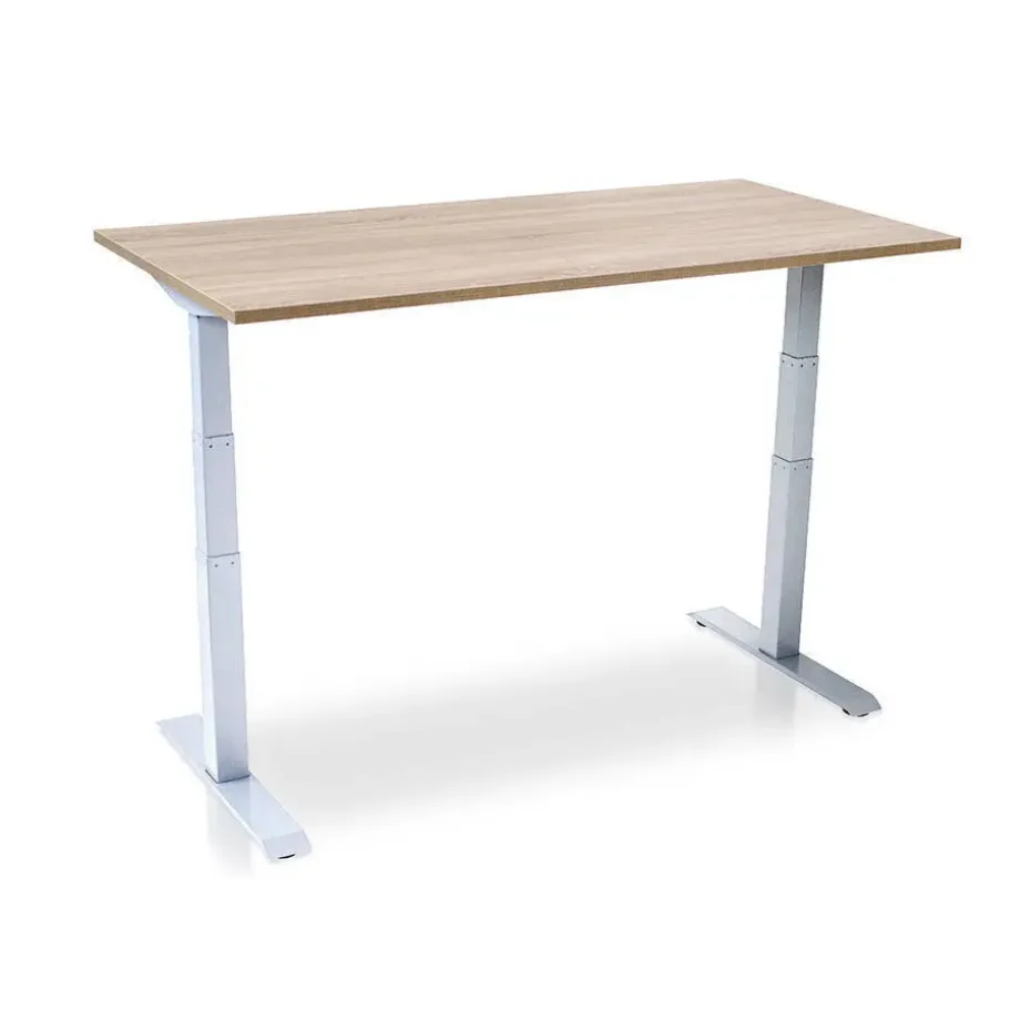MRC PRO elektrisch ARBO zit-sta bureau - 140x80 cm - midden eiken