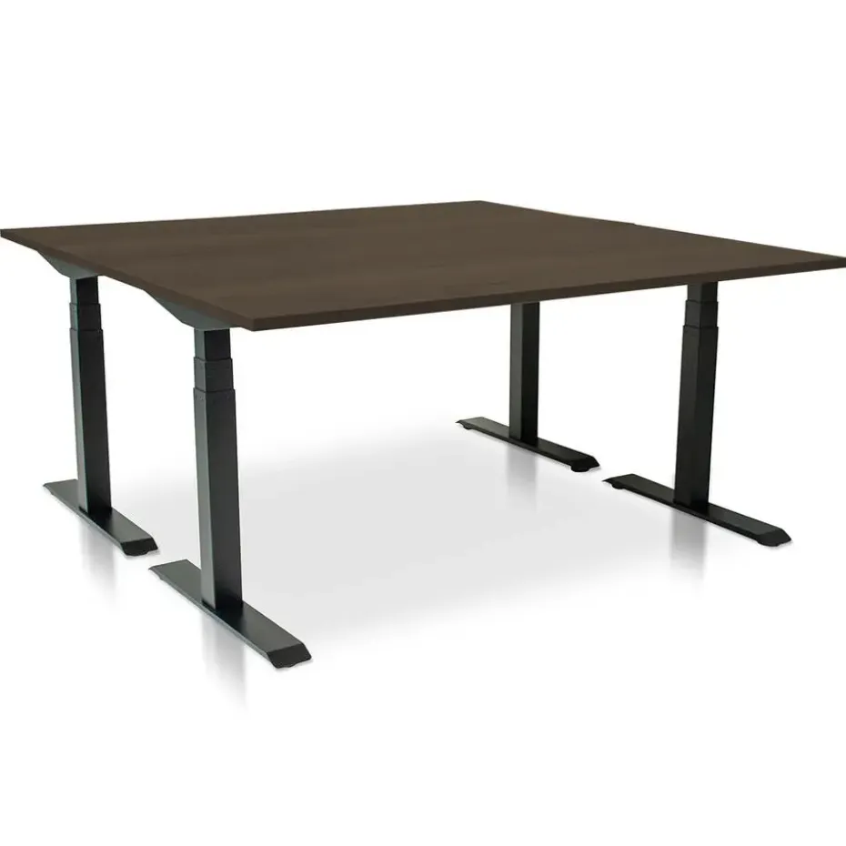 MRC PRO elektrisch ARBO zit-sta bureau - 120x80 cm - bruin eiken