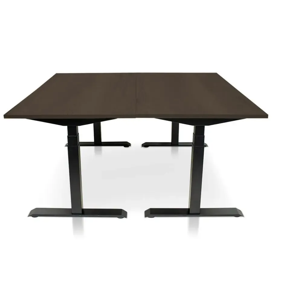MRC PRO elektrisch ARBO zit-sta bureau - 140x80 cm - bruin eiken