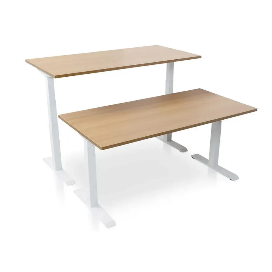 MRC PRO elektrisch ARBO zit-sta bureau - 140x80 cm - havanna