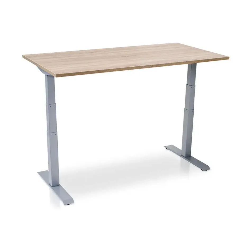 MRC PRO elektrisch ARBO zit-sta bureau - 140x80 cm - midden eiken