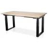 MRC PRO Solid zit-sta bureau massief boomstamblad 140x80 zwart NEN EN527