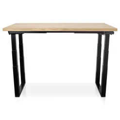 MRC PRO Solid zit-sta bureau massief eiken blad 120x80 zwart NEN-EN527
