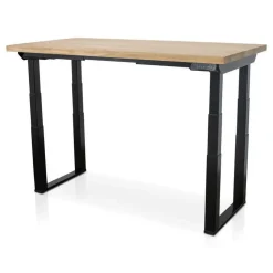 MRC PRO Solid zit-sta bureau massief eiken blad 120x80 zwart NEN-EN527