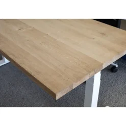 MRC PRO Solid zit-sta bureau massief eiken blad 180x90 zwart NEN-EN527