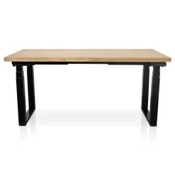 MRC PRO Solid zit-sta bureau massief eiken blad 160x80 zwart NEN-EN527