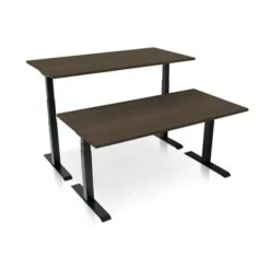 MRC PRO-L 2.0 elektrisch ARBO zit-sta bureau - 120x80 - bruin eiken