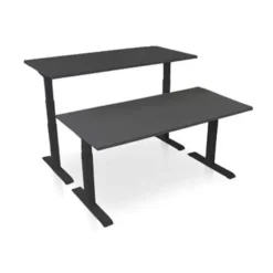MRC PRO-L 2.0 elektrisch ARBO zit-sta bureau - 120x80 - zwart eiken