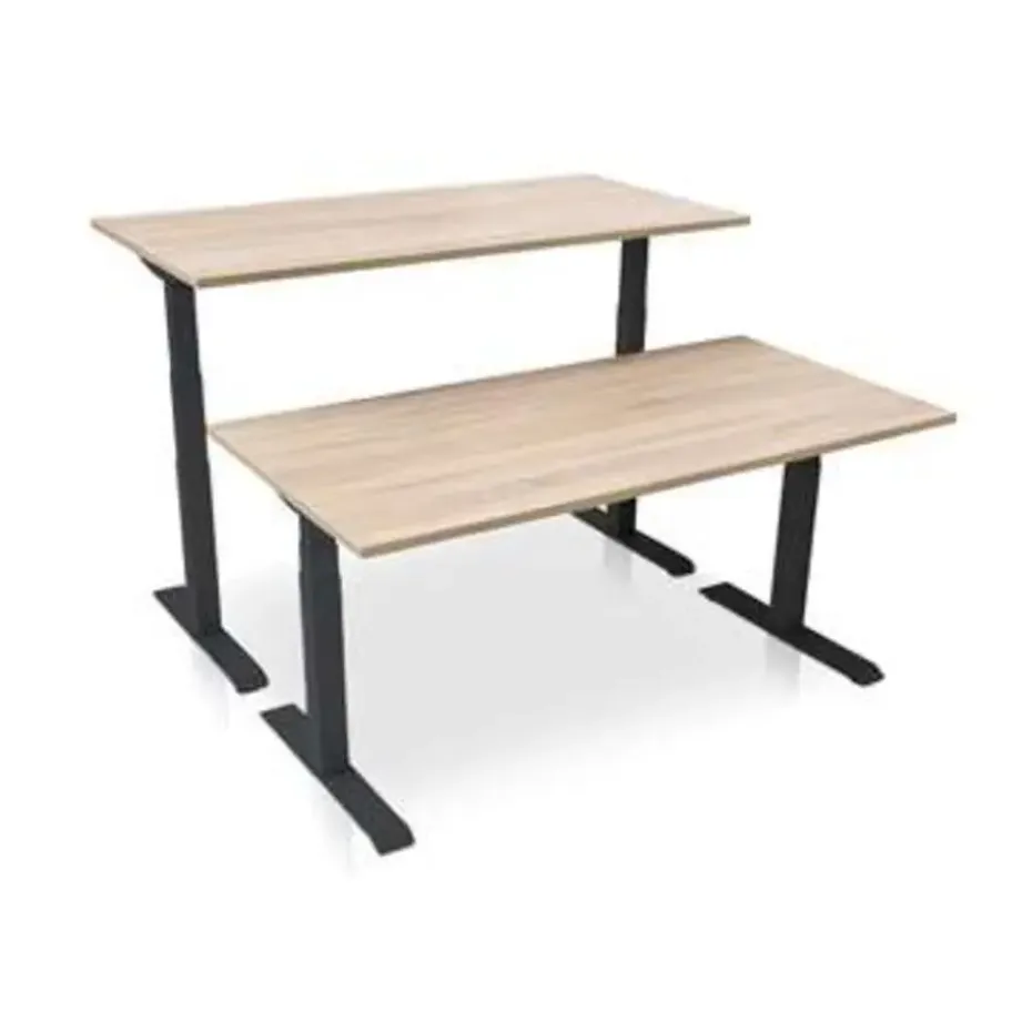 MRC PRO-L 2.0 NEN-EN 527 elektrisch ARBO zit-sta bureau - 120x80 - midden eiken