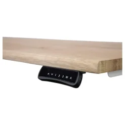 MRC Zit-sta bureau massief boomstam blad 120x80 wit frame NEN-EN 527