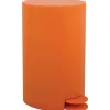 MSV kleine badkamer/toilet pedaalemmer - oranje - 3L - 15 x 27cm