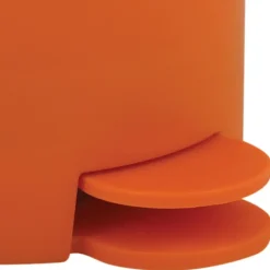 MSV kleine badkamer/toilet pedaalemmer - oranje - 3L - 15 x 27cm