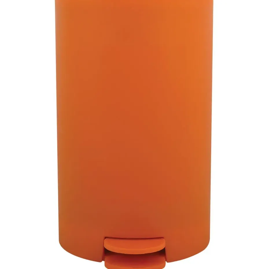 MSV kleine badkamer/toilet pedaalemmer - oranje - 3L - 15 x 27cm
