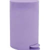 MSV kleine Pedaalemmer - kunststof - lila paars - 3L - 15 x 27 cm