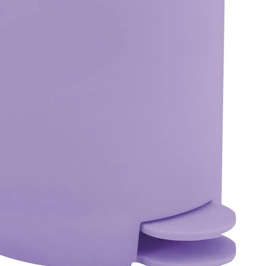 MSV kleine Pedaalemmer - kunststof - lila paars - 3L - 15 x 27 cm