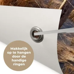 MuchoWow Tuinposter 90x60cm Strand Zee Nederland Duinen Zon
