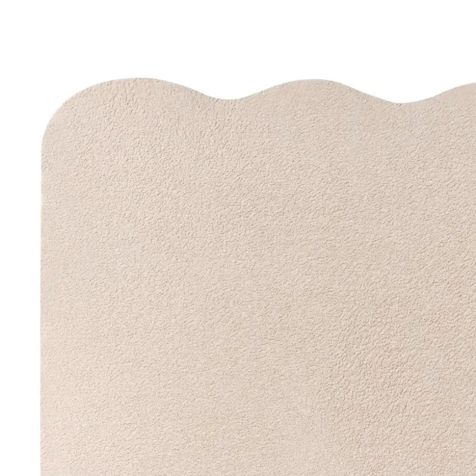 NANTERRE - Bed met opbergruimte - Beige - 140 x 200 cm - Bouclé