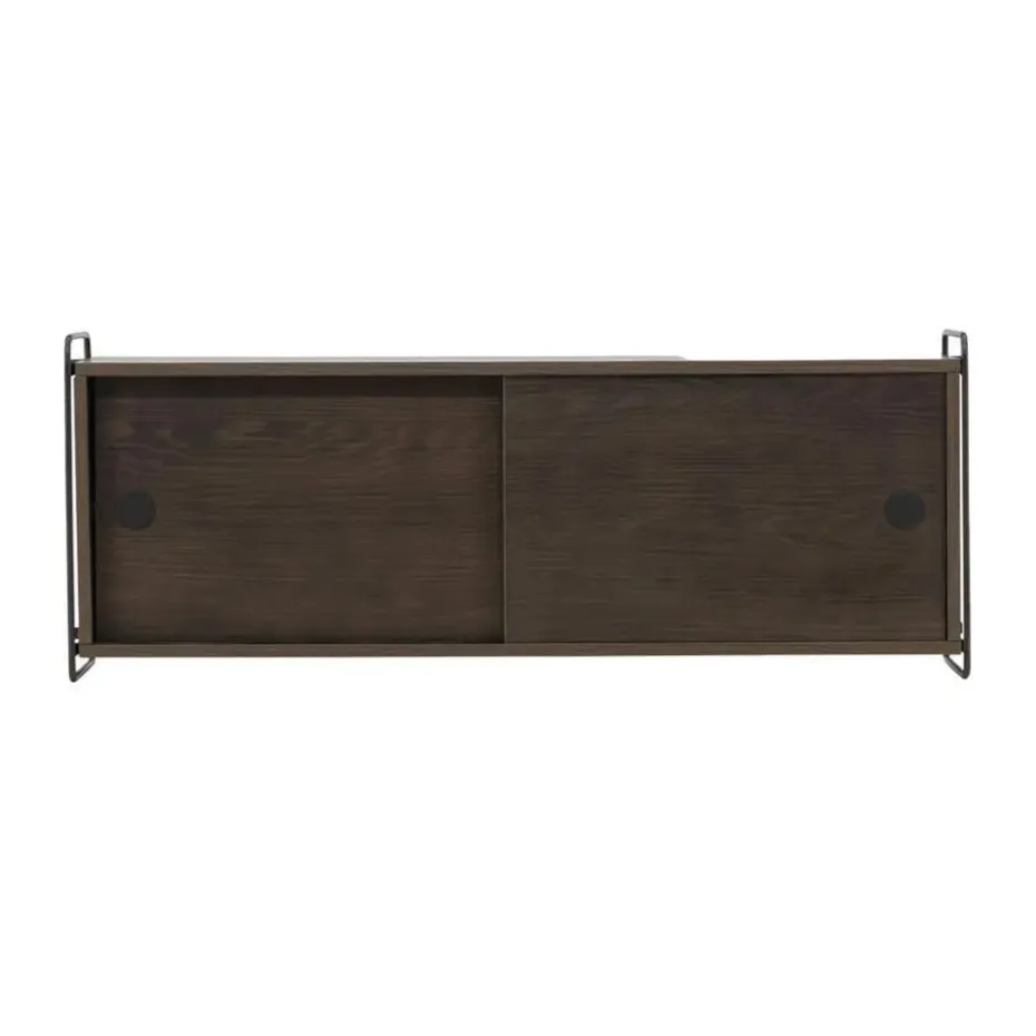 Nest living Marcus Hangende Houten Wandkast Walnoot - 122 x 35 cm