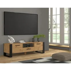 NUKA TV meubel ladekast 160 cm eiken artisan