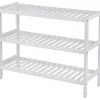 O'DADDY Bamboe Schoenenrek - 3 Laags - Voor 12 Paar - Wit - 70x26x55 cm