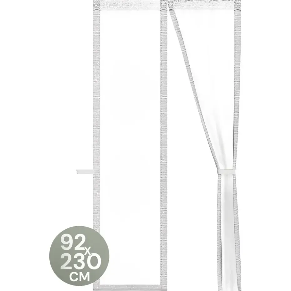 O'DADDY Deurgordijn Deluxe FIBER 92x230 - Magnetisch Vliegengordijn Wit