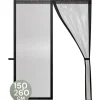 O'DADDY Deurgordijn Deluxe FIBER - Magnetisch Vliegengordijn 150x260 Zwart
