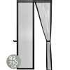 O'DADDY Deurgordijn Deluxe FIBER - Magnetisch Vliegengordijn 92x210 Zwart