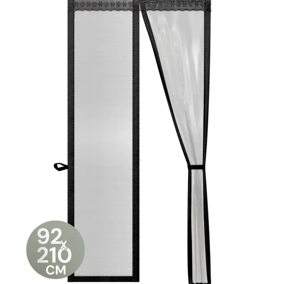O'DADDY Deurgordijn Deluxe FIBER - Magnetisch Vliegengordijn 92x210 Zwart