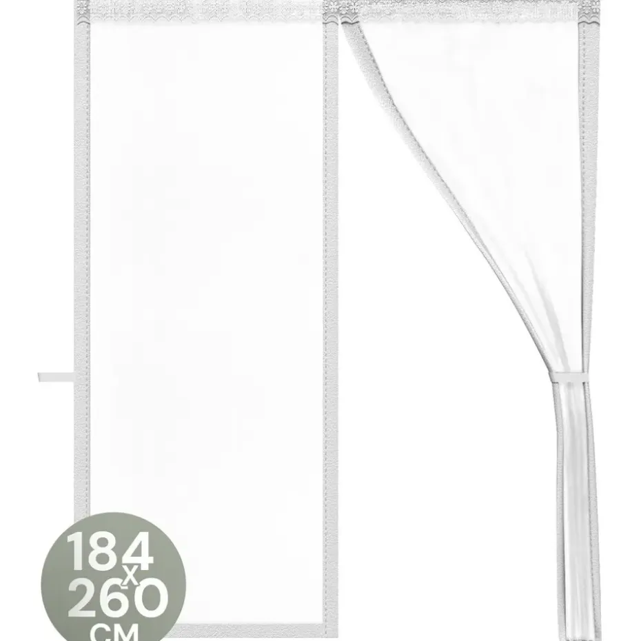 O'DADDY Deurgordijn Deluxe FIBER 184x260 - Magnetisch Vliegengordijn Wit