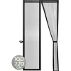 O'DADDY Deurgordijn Deluxe FIBER - Magnetisch Vliegengordijn 100x220 Zwart
