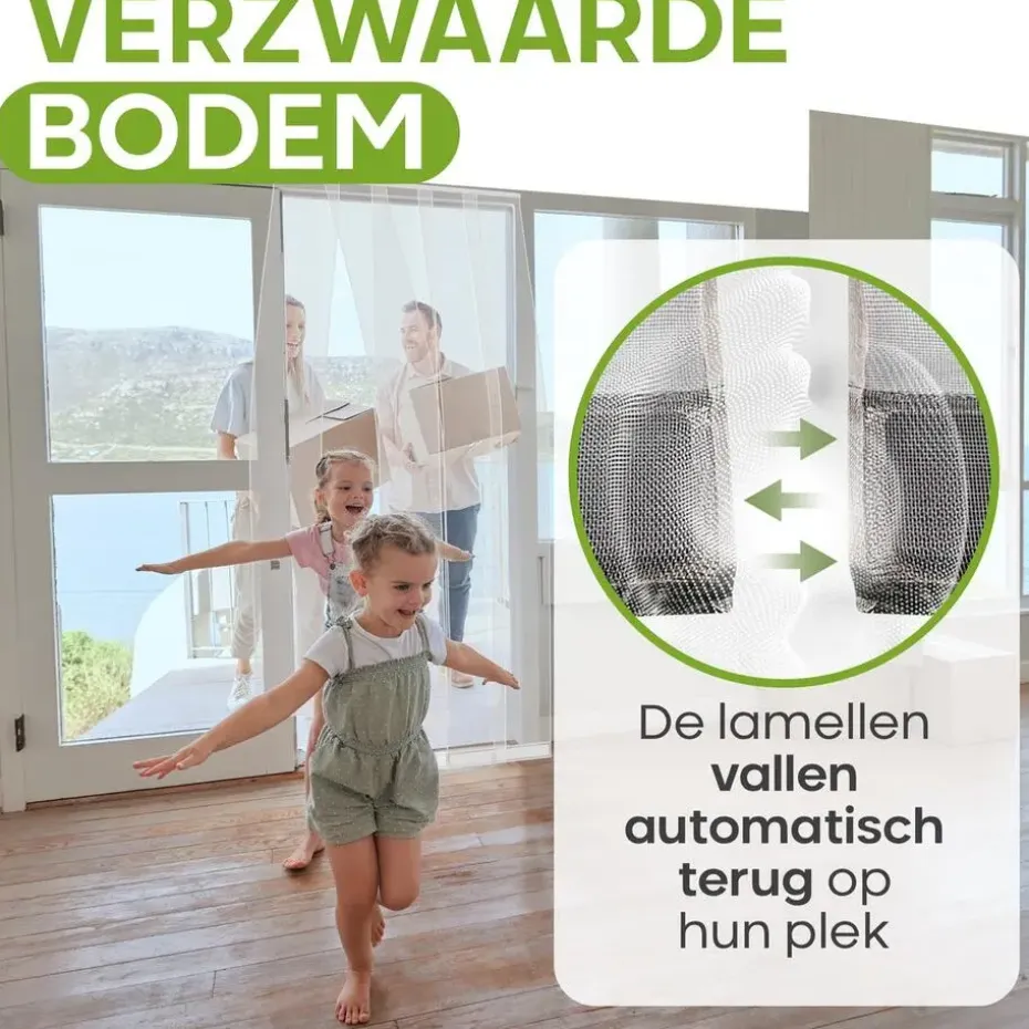 O'DADDY Lamellenhor 150x260 - Deurgordijn - wit