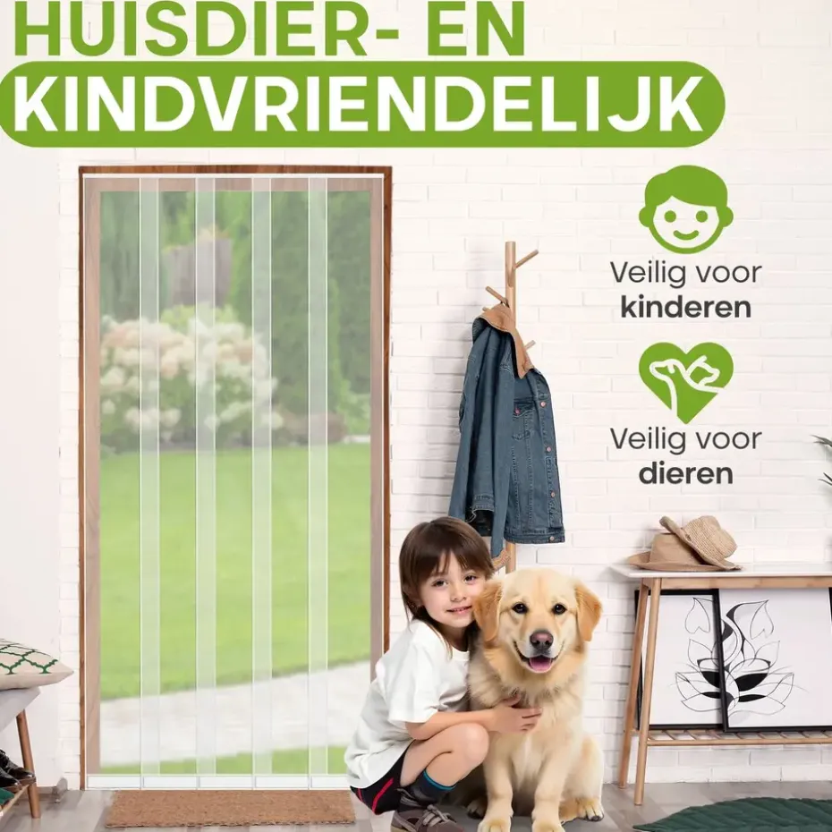 O'DADDY Lamellenhor 118x260 - Deurgordijn - wit