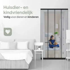 O'DADDY Lamellenhor 118x260 - Deurgordijn - zwart