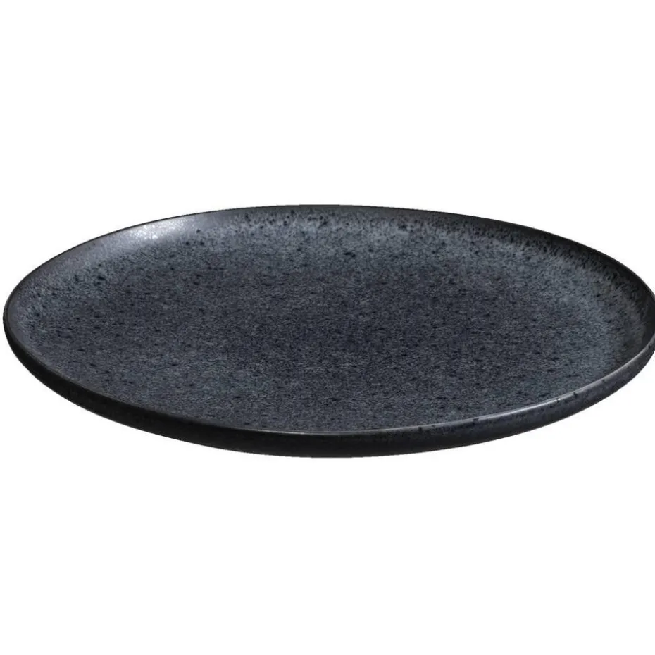 Ontbijtbord Liz - zwart - stoneware - Ø21,4 cm