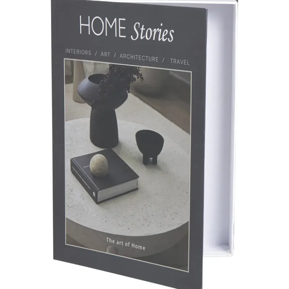 Opbergboek At Home - zwart - 5x30x21 cm