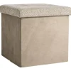 Opbergbox opvouwbaar - bruin - 38x38x38 cm