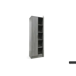 Opbergkast Ray 60cm met 2 deuren en 4 legplanken - grijze eik