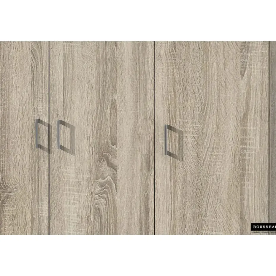 Opbergkast Ray 120cm met 3 deuren en 4 legplanken - sonoma eik