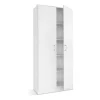 Opbergkast Ray 80cm met 2 deuren en 4 legplanken - wit