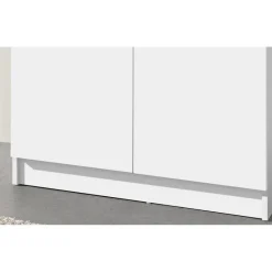 Opbergkast Ray 80cm met 2 deuren en 4 legplanken - wit