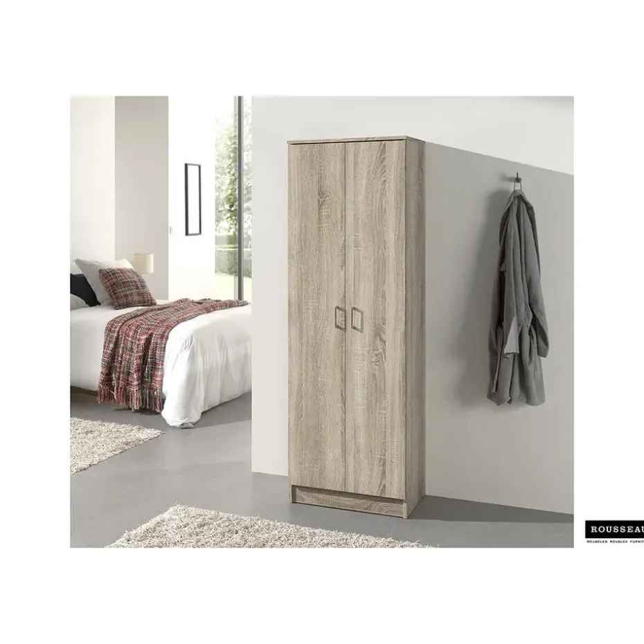 Opbergkast Ray 60cm met 2 deuren en 4 legplanken - sonoma eik